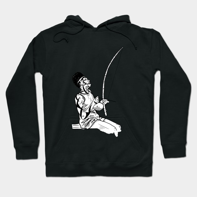 Berimbau brasileiro Hoodie by Diyutaka